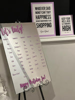 Place Cards / Seating Board