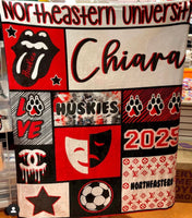 Custom College Blanket