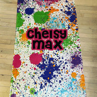 Splatter Paint Personalized Throw Blanket