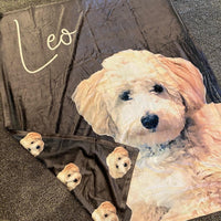 Custom Dog Picture Blanket