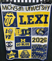 Custom College Blanket