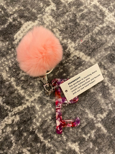 No Touch Door Opener Key Chain- Light Pink