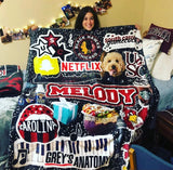 Custom College Blanket
