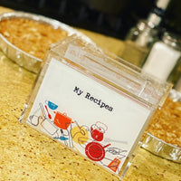 Lucite Recipe Box