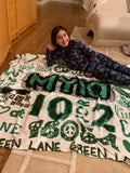 Camp Word Collage Cozy Blanket