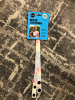 Top Trenz Pastel Tie Dye Mask Lanyard- Kid & Tween