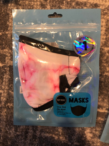 Top Trenz Light Pink Mask - One Size Fits Most