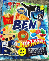 Custom Collage Favorite Things Blanket