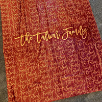 Velour/Cashmere Lined Family Blanket!