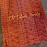 Velour/Cashmere Lined Family Blanket!