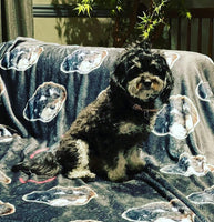 Custom Dog Picture Blanket