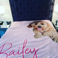 Custom Dog Picture Blanket