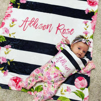 Baby Blanket and Bib Gift Set