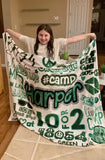 Camp Word Collage Cozy Blanket
