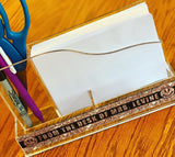 Lucite Desk Organizer
