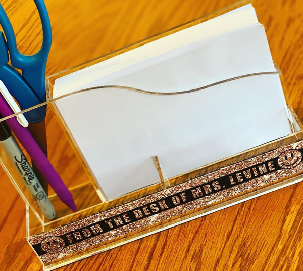 Lucite Desk Organizer