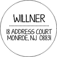 Customized Self Inking Address Stamp